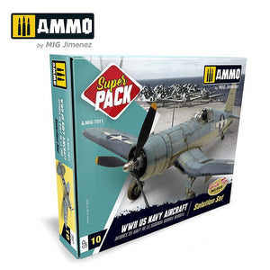 Ensemble de munitions pour Mig Jimenez 7811 SUPERPACK WWII US Navy Aircraft Solution Set