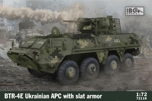 IBG 72118 BTR-4E Véhicule blindé de transport de troupes ukrainien avec blindage à lames 1/72