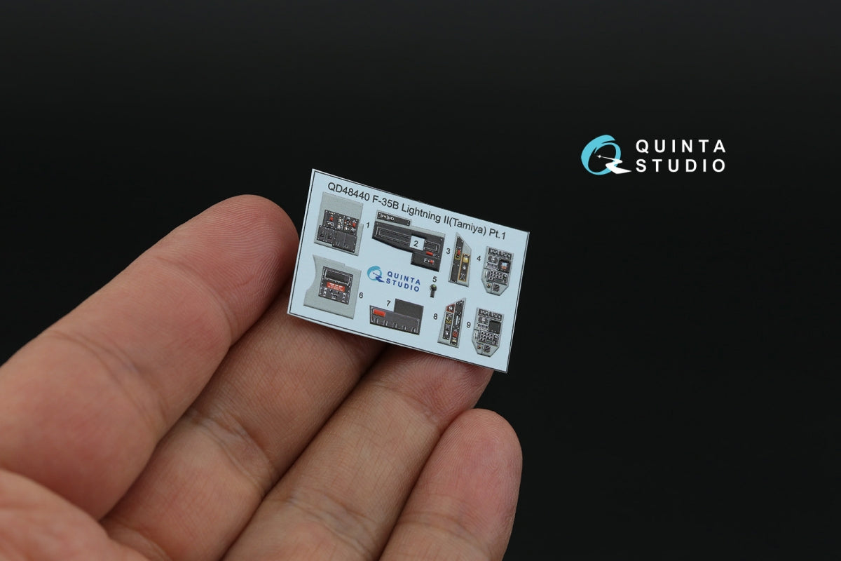 Intérieur imprimé en 3D et coloré sur papier décalcomanie Quinta Studio QD48440 F-35B (Tamiya) 1/48 – image 3