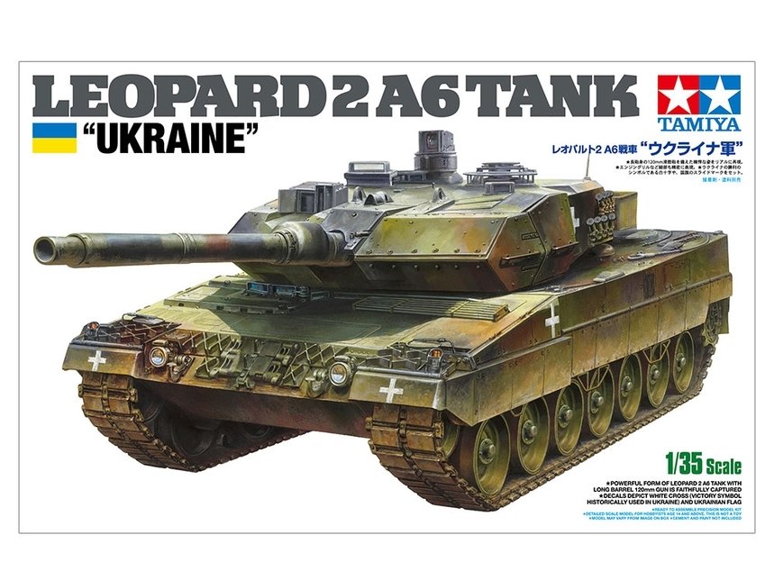 Tamiya 25207 Leopard 2A6 Tank &amp;quot;Ukraine&amp;quot; 1/35