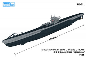 Neverland Hobby 8001 KRIEGSMARINE U-BOAT U-96 DAS U-BOOT 1/144 – image 3