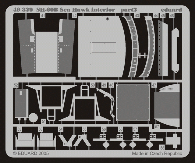 Intérieur Eduard 49329 SH-60B 1/48 Italeri – image 3