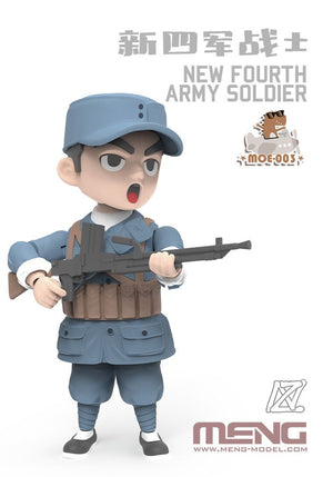 Figurine Meng Model MOE-003, soldat de la nouvelle quatrième armée, 100 mm – immagine 5