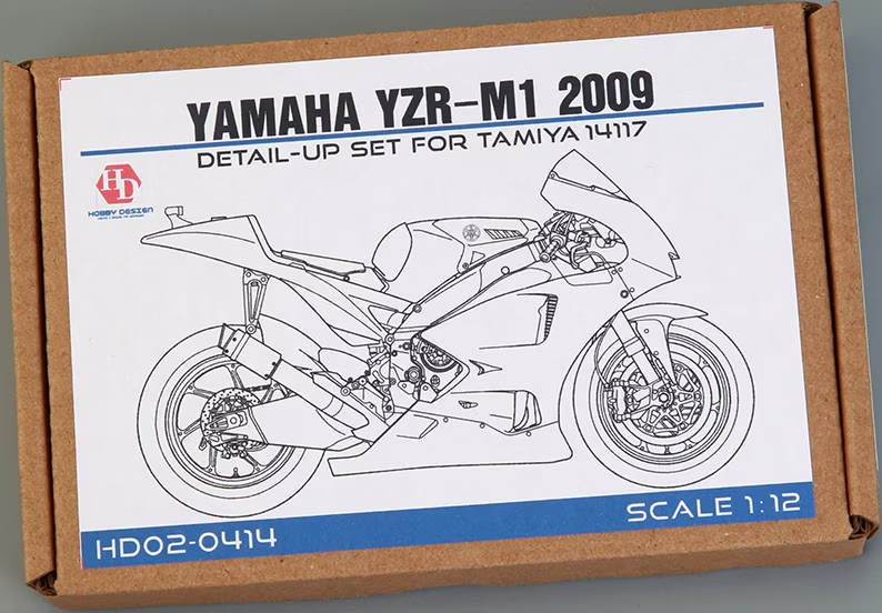 Kit de détails Hobby Design HD02-0414 Yamaha YZR-M1 2009 pour Tamiya 14117 1/12 – image 2