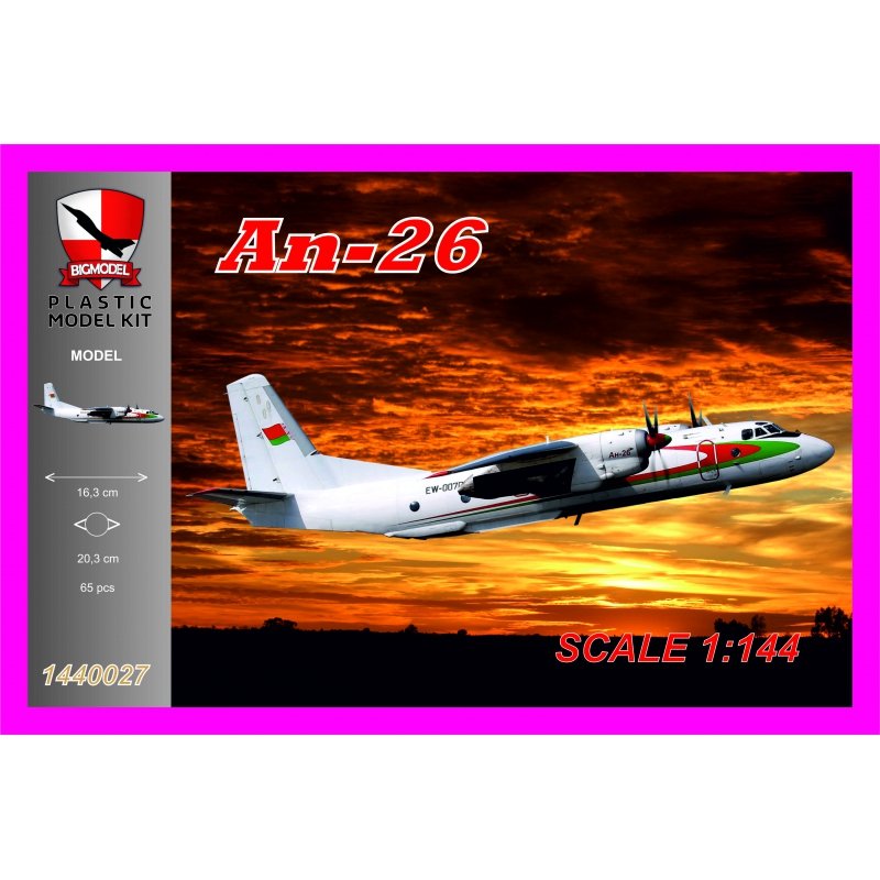 Maquette Big Model 1440027 AN-26 BIÉLORUSSIE 1/144