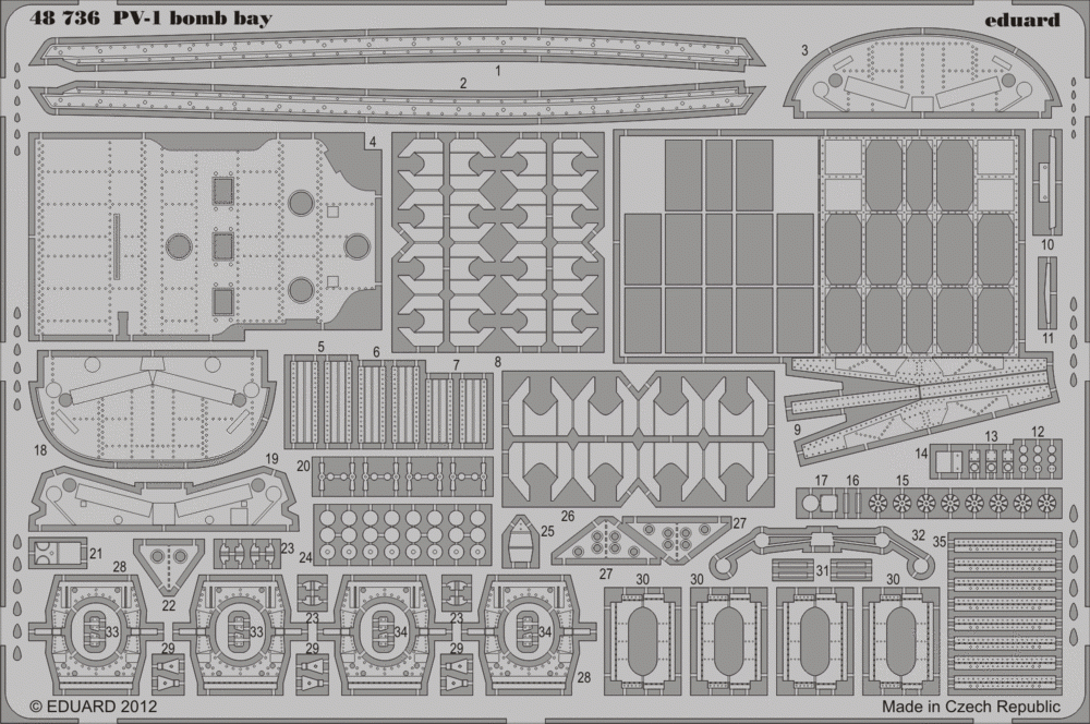Baie à bombes Eduard 48736 PV-1 au 1/48 Revell