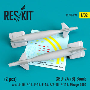 RESKIT RS32-0291 GBU-24B BOMBES (2 PIÈCES) 1/32