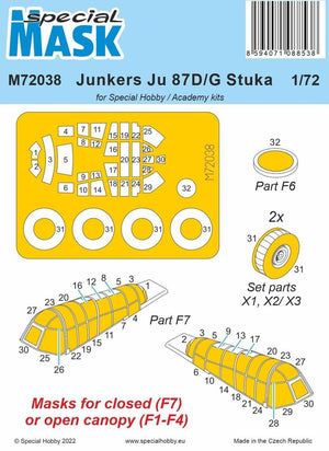 Maquette Special Hobby M72038 Junkers Ju-87 D/G Stuka (pour maquettes Special Hobby / Academy) au 1/72