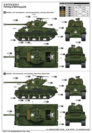 J&amp;#39;adore le kit 61619 M4A3E8 Char moyen - Première version 1/16 – immagine 4