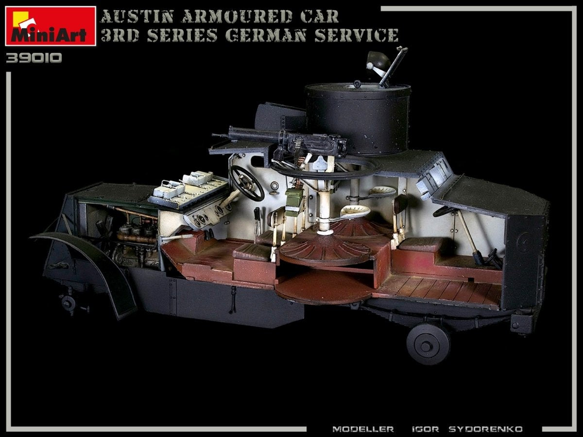 Miniart 39010 AUSTIN BLINDÉ 3E SÉRIE : SERVICE ALLEMAND, AUSTRO-HONGROIS, FINLANDAIS. KIT D&amp;#39;INTÉRIEUR 1/35 – Bild 4
