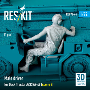 RESKIT RSF72-0066 Conducteur masculin pour tracteur de terrassement A/S32A-49 (scène 2) (1 pièce) (Impression 3D) 1/72  – Bild 2