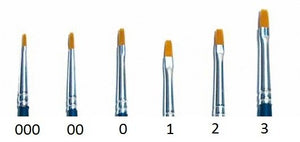 Pinceau plat synthétique Italeri 52225, taille 2