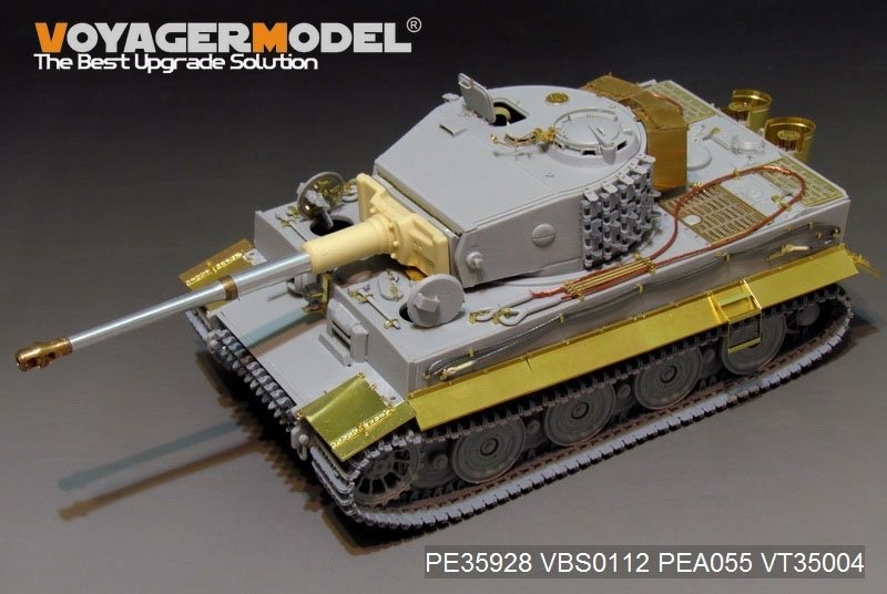 Maquette Voyager PE35928 Char Tiger I allemand de la Seconde Guerre mondiale, production tardive, pour TRUMPETER 09540, échelle 1/35 – immagine 11