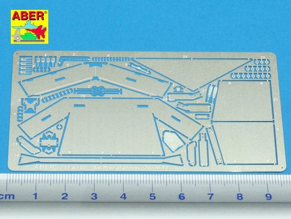 Blindage additionnel Aber 35A100 pour chasseur de chars américain M10 (1/35) – immagine 2
