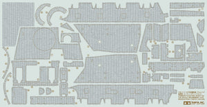 Tamiya 12673 Brummbar Zimmerit Coating Sheet 1/35