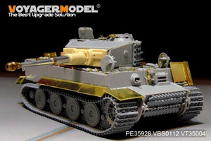 Maquette Voyager PE35928 Char Tiger I allemand de la Seconde Guerre mondiale, production tardive, pour TRUMPETER 09540, échelle 1/35 – immagine 2
