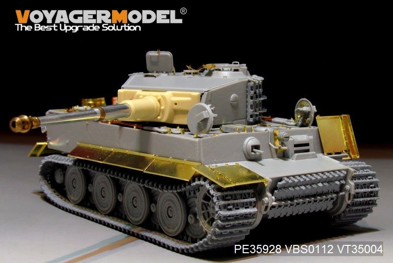 Maquette Voyager PE35928 Char Tiger I allemand de la Seconde Guerre mondiale, production tardive, pour TRUMPETER 09540, échelle 1/35 – immagine 2