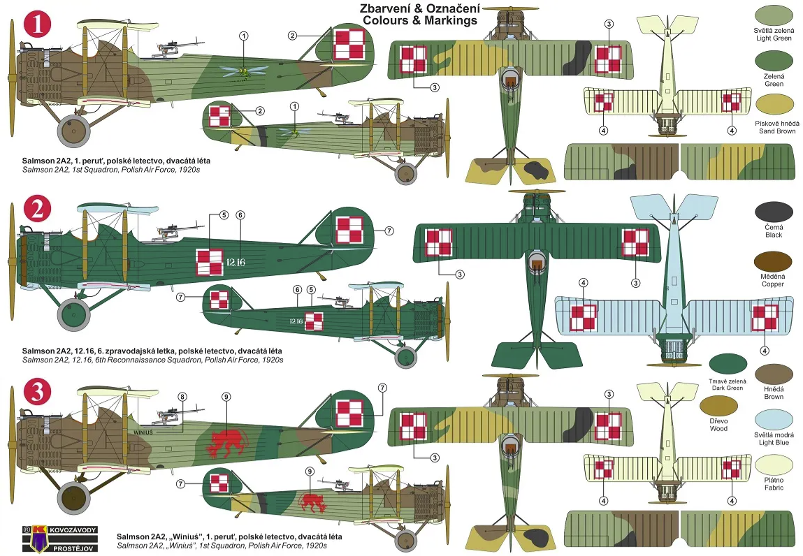 Kovozavody Prostejov KPM0325 Salmson Sal.2A2 « Au service de la Pologne » 1/72 – image 2