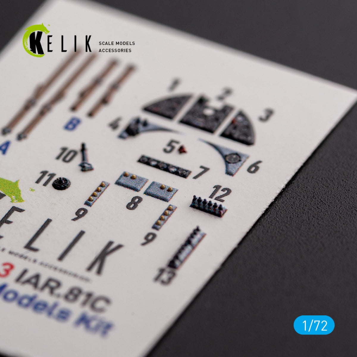 KELIK K72143 IAR.81c - Décalcomanies 3D intérieures pour maquette IBG Models au 1/72 – image 4