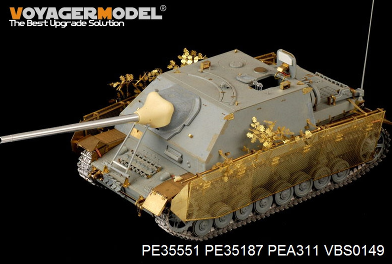 Voyager modèle PEA311 WWII allemand Jagdpanzer IV/70(A) &amp;quot;Thoma Shields&amp;quot; treillis métallique schürzen pour DRAGON 6082 6689/TRISTAR KIT 35048 1/35 – immagine 2