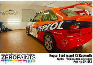 Coffret de peinture Zero Paints ZP-1483 Repsol Ford Escort RS Cosworth (4 x 30 ml) – image 2