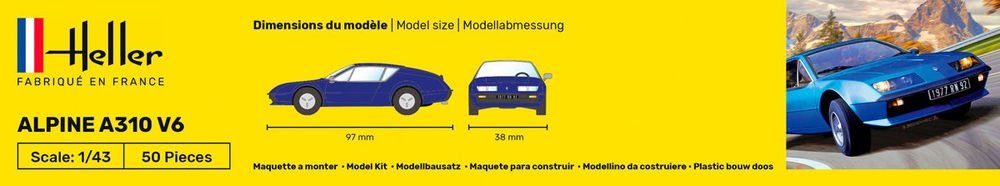 Heller 56146 Kit de démarrage - Alpine A310 V6 1/43 – immagine 5