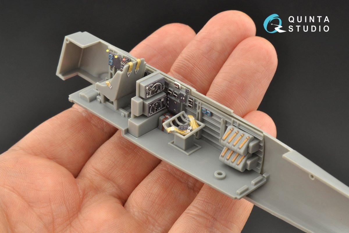 Intérieur imprimé en 3D et coloré sur papier décalcomanie Quinta Studio QD48098 Ju 87B-2/R-2 (Hasegawa) 1/48 – image 2