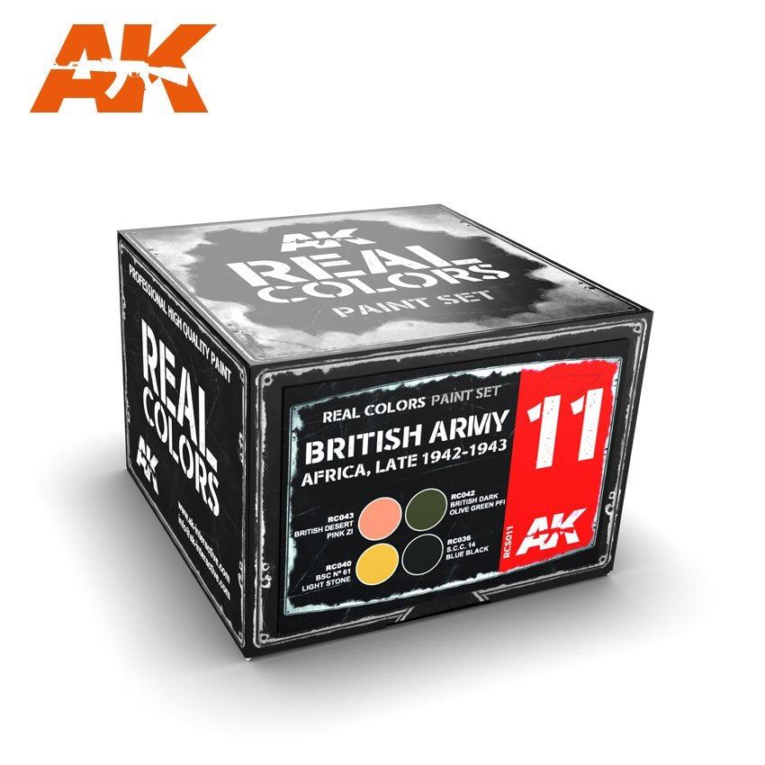 AK Interactive RCS011 ARMÉE BRITANNIQUE AFRIQUE, FIN 1942-1943 (4x10ml)