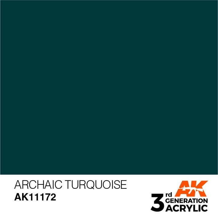 AK Interactive AK11172 TURQUOISE ARCHAIC – STANDARD 17 ml