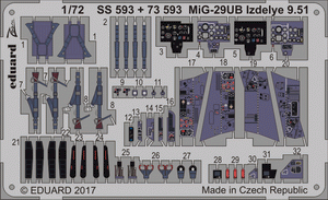 Eduard 73593 MiG-29UB Izdelye 9.51 TROMPETTE 1/72