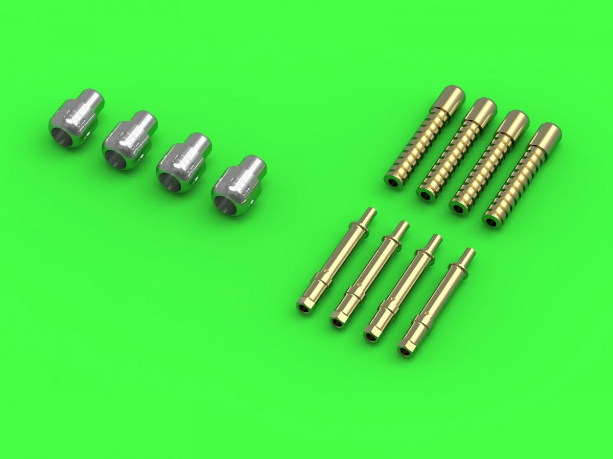 Master AM-24-014 Hawker Typhoon Mk IB - canons de type ancien (sans protections) avec ressort plat (4 pièces) (1/24) – immagine 3