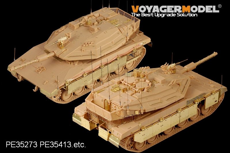 Ensemble d&amp;#39;antennes pour la famille de chars de combat principaux Merkava modernes (modèle Voyager PEA171) (pour tous les modèles) à l&amp;#39;échelle 1/35 – immagine 2