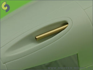 Master AM-32-041 He-162 Salamander - ensemble d&amp;#39;armement et de détails (embouts de canon MG 151, indicateur de train d&amp;#39;atterrissage avant et tube Pitot) (1/32)  – immagine 4