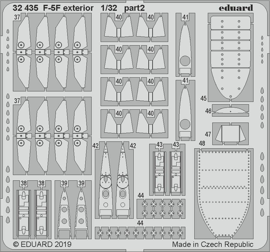 Eduard 32435 F-5F extérieur 1/32 KITTY HAWK – image 2