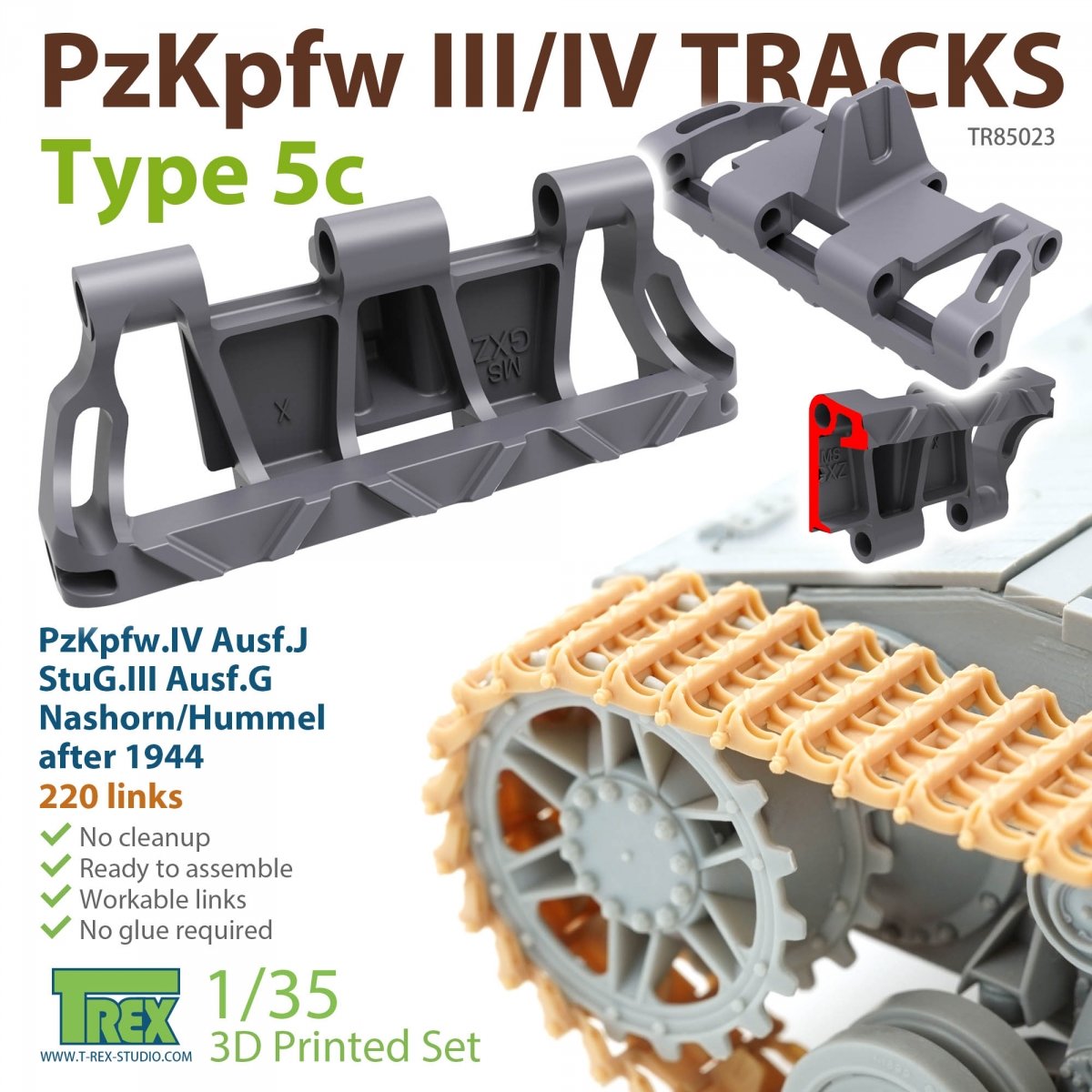 T-Rex Studio TR85023 PzKpfw.III/IV Pistes Type 5c 1/35