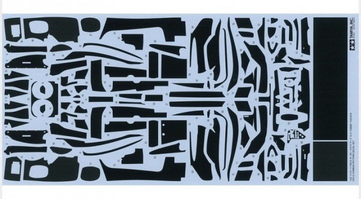 Tamiya 12669 FXX K Carbon Decals