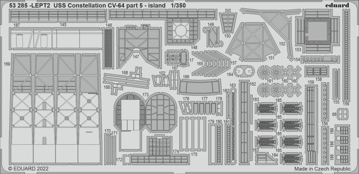 Eduard BIG5367 USS Constellation CV-64 PARTIE II RUMPETER 1/350 – image 3