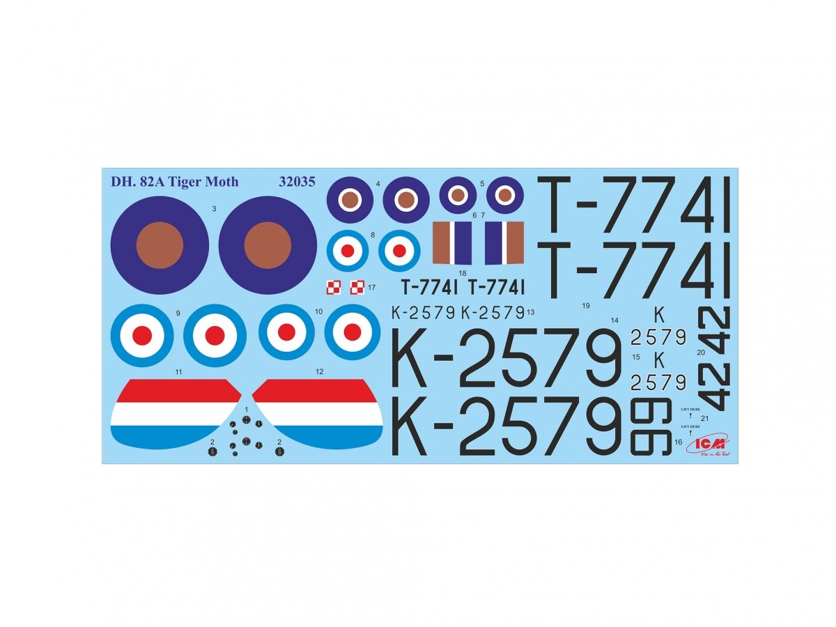 ICM 32037 DH. 82A Tiger Moth avec des cadets de la RAF de la Seconde Guerre mondiale, échelle 1/32 – image 13