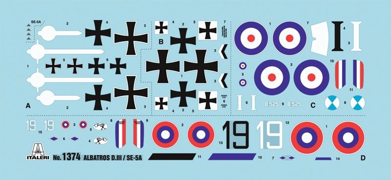 Italeri 1374 SE5a / ALBATROS D.III (1/72) – image 3