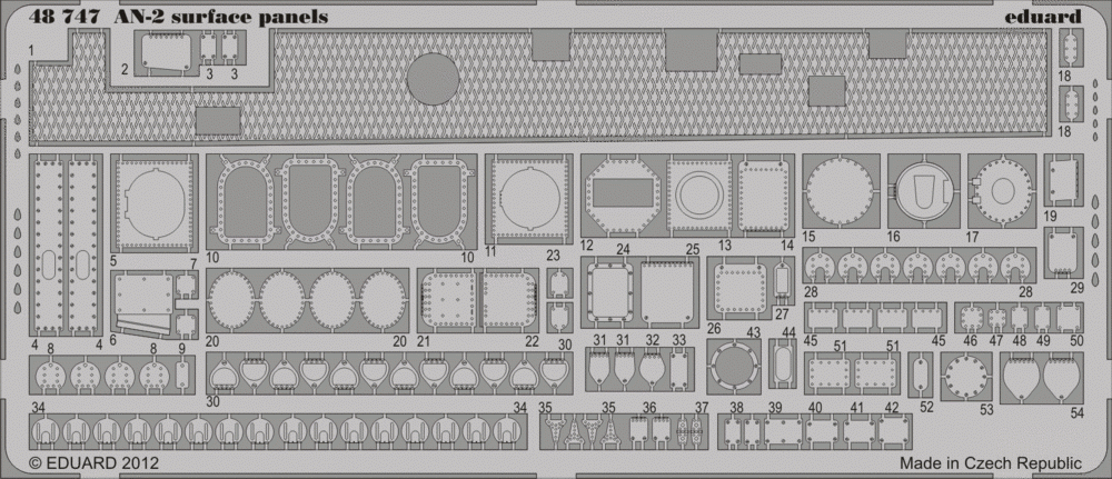 Panneaux de surface Eduard 48747 An-2 1/48 Hobby Boss