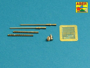 Aber 35L-222 Ensemble de 2 canons pour mitrailleuses russes KPVT de 14,5 mm utilisées sur ZPU-2 ou ZPU-4 (1/35)