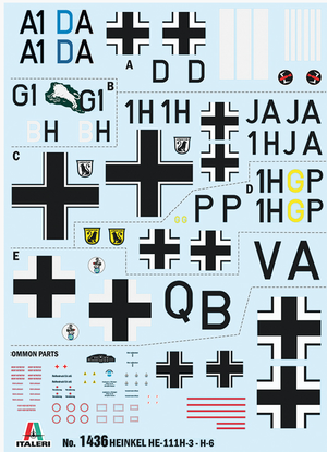 Italeri 1436 HEINKEL HE111H 1/72 – immagine 3