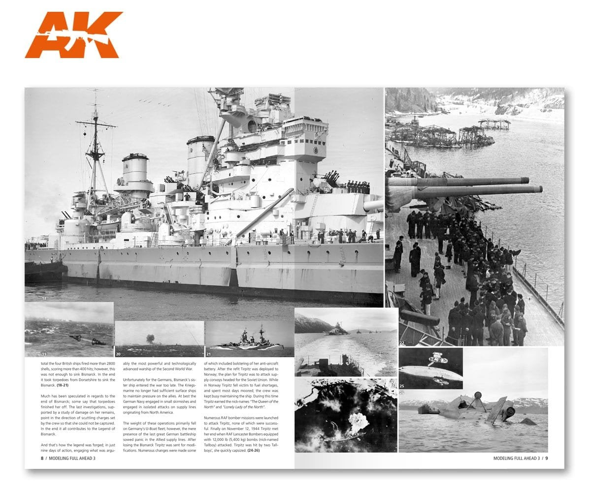 AK Interactive AK249 MODÉLISATION À FOND 3 : BISMARK &amp;amp; TIRPITZ (Anglais) – Bild 8