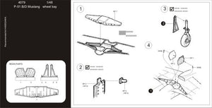 Aires 4219 Baie de train d&amp;#39;atterrissage du P-51D Mustang 1/48 TAMIYA – image 2