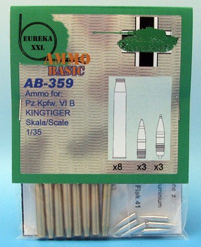 Eureka XXL AB-359 Ammo for: Pz.Kpfw. VI B, KINGTIGER (1/35)