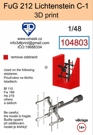 Omask 104803 FuG 212 Lichtenstein C-1 (impression 3D) 1/48 – immagine 2