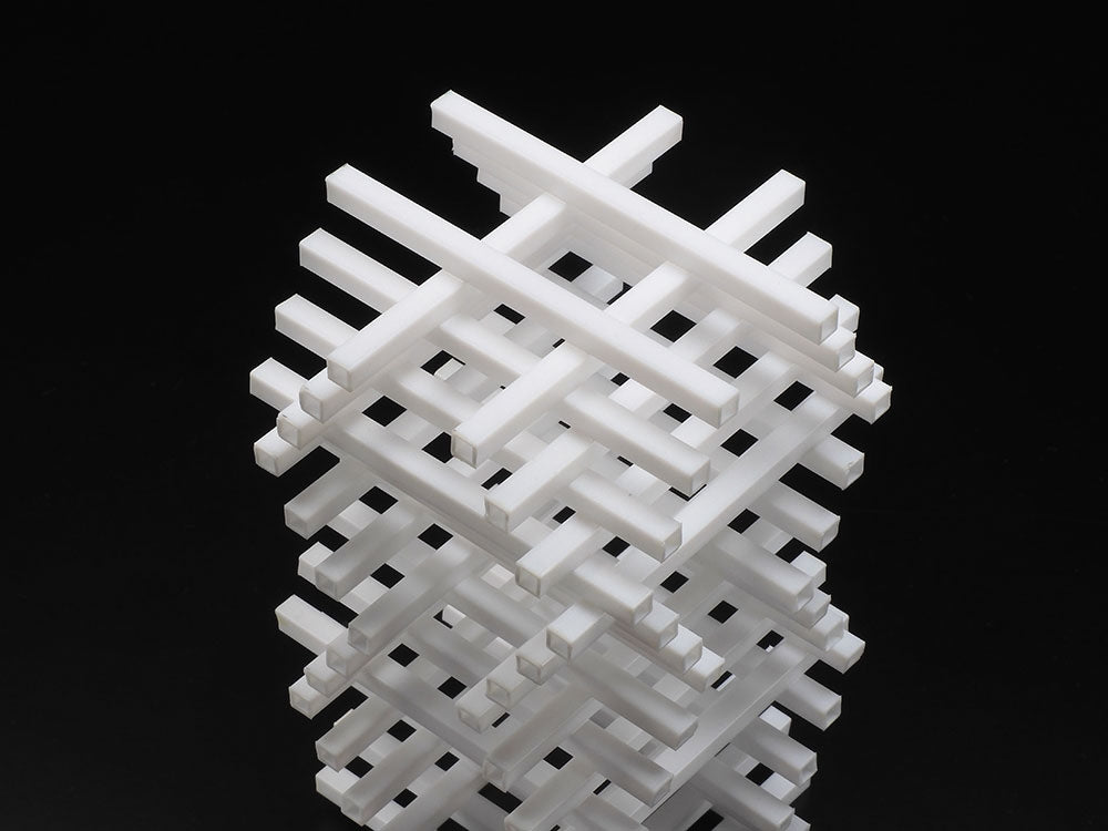 Tamiya 70263 Poutres en plastique Tube carré de 8 mm (3 pièces) – imagen 3