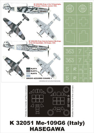 Montex K32051 Bf-109G6 (Italie) 1/32