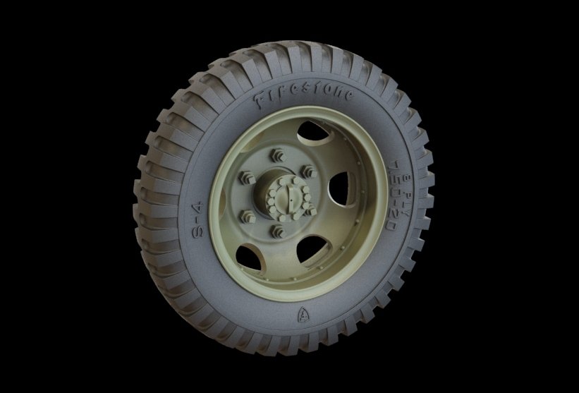 Ensemble de roues de route Panzer Art RE35-313 GMC (Firestone) 1/35 – Bild 2