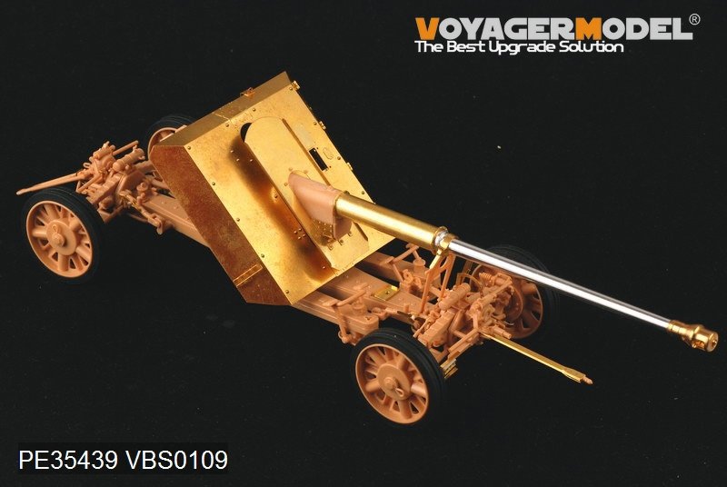 Maquette Voyager PE35439, canon antiaérien allemand de 88 cm Panzerjägerkanone PaK43 (Seconde Guerre mondiale) pour Trumpeter 02308, échelle 1/35 – immagine 3